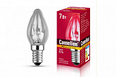 Лампа накал.  прозрачная Camelion   7/P/CL/E14, 7Вт,Е14, для ночников