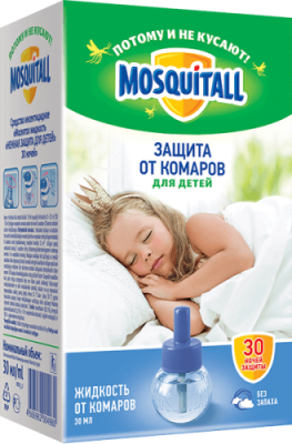 Mosquitall Жидкость от комаров Нежная защита для детей 30 ночей, 30 мл