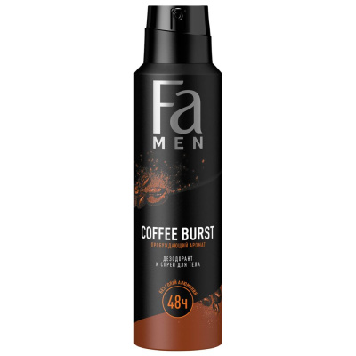 Fa Men Дезодорант-антиперспирант спрей Coffee Burst, 150 мл