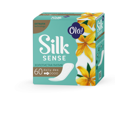 Ola! Daily Deo Silk Sense Прокладки ежедневные Золотистая лилия, 60 шт