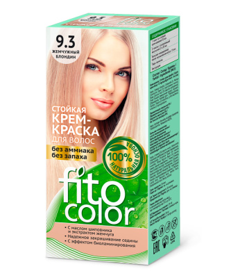 Fito Сolor Стойкая крем-краска для волос тон 9,3 Жемчужный блондин
