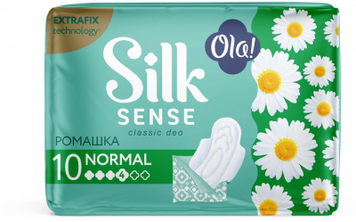 Ola! Silk Sense Гигиенические прокладки Classic Deo Normal Ромашка, 10 шт