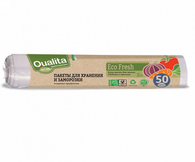 Qualita Пакеты для заморозки Eco Fresh, 50 шт