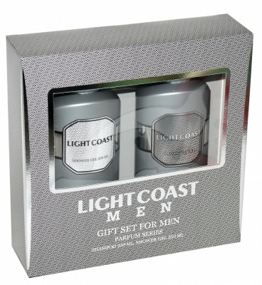 Подарочный набор мужской Light Coast (Шампунь, 250 мл + Гель для душа, 250 мл)