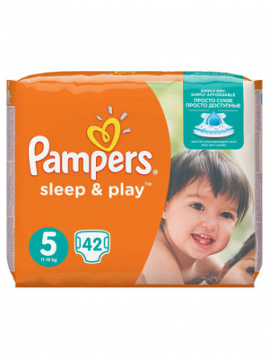 Pampers Подгузники Sleep & Play 5 Junior 11-18 кг, 42 шт