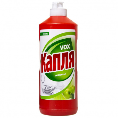 Капля Vox Средство для мытья посуды Сода-эффект Яблоко, 450 гр