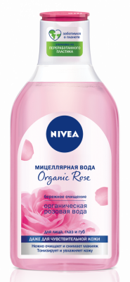 Nivea Мицеллярная вода Organic Rose, 400 мл