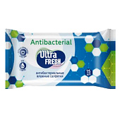 Ultra Fresh Baby Влажные салфетки Antibacterial 15 шт (120шт/ящ)
