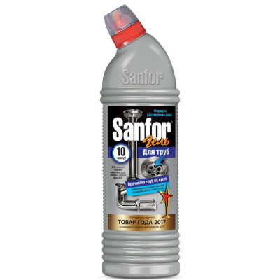 Sanfor Средство для прочистки труб на кухне, 1000 мл