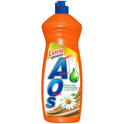 AOS Средство для мытья посуды Бальзам Ромашка и витамин Е, 900 гр