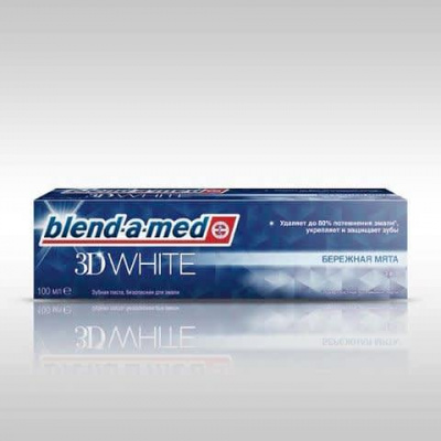 Blend-a-med 3D White Зубная паста Бережная Мята