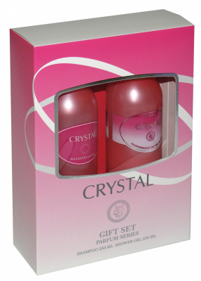Подарочный набор женский Crystal (Шампунь, 250 мл + Гель для душа, 250 мл)