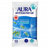 АУРА Влажные носовые платочки Antibacterial pocket-pack 10шт (?)