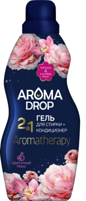 Aroma Drop Гель для стирки Aromatherapy Универсальный Цветочный микс, 1000 мл